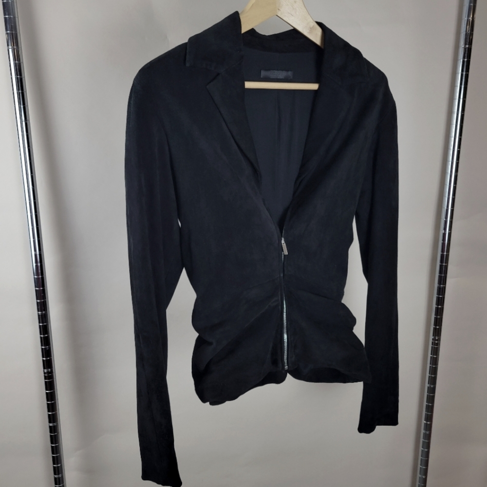 The Row Ruched Lambskin Jacket